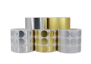 China Heat Resistant Custom Adhesive Labels Gold / Silver Foil Material Any Shape Available wholesale