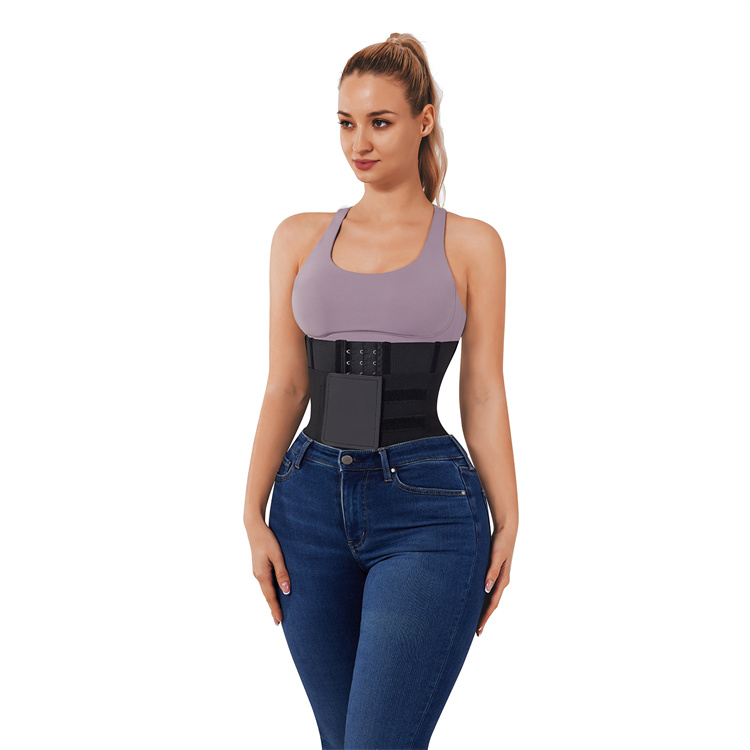 HEXIN Custom Logo Private Label Latex Waist Trainer Wrap for Slimming and Firm Control
