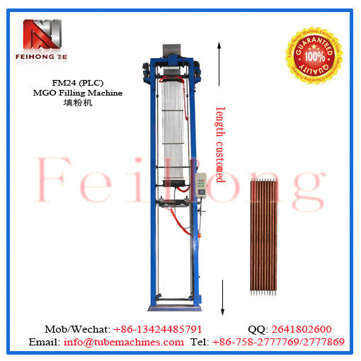 custom 3 tubes MGO powder filling machine for heating elements