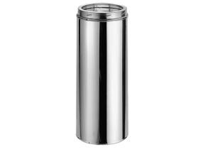 China 6 Inch Double Wall Chimney Pipe Stainless Steel Twist Lock wholesale