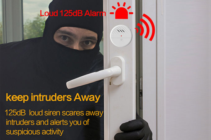 130db Wireless Vibration Security Alarm 34g No Wiring Needed