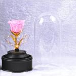 24k gold rose galaxy rose in forbidden glass Preserved Flowers Flower Crafts