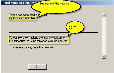 save new data and writte it into the immobiliser