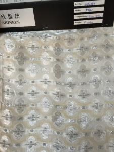 China silk/metallic clipped jacquard wholesale