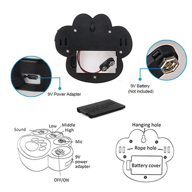 Wholesale High-quality Battery-powered Motion Sensor Ultrasonic Anti-barking Deterrent Device