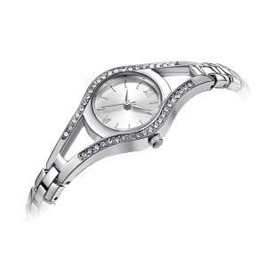 China Waterproof Silver Quartz Watch Quartz Seiko Movement Alloy Metal wholesale