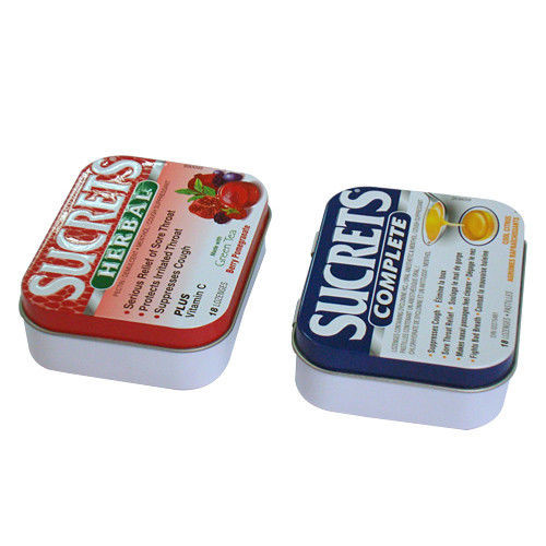 Custom Gingermint Tin Box with Embossment Trade Joe's Tins Food Graded Metal Tins