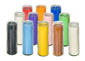 China Religious Glass Jar Paraffin Wax 7 Day Prayer Candles wholesale