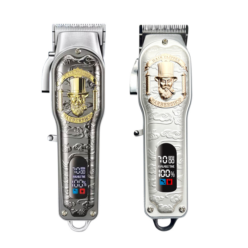 Men Electric Hair Clippers , LED Rechargeable Professional Hair Trimmer