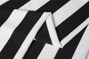 China 56&quot; Poly Chiffon Fabric 180Dx180D 180gsm Striped Polyester wholesale