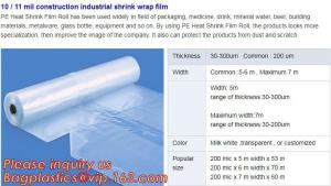 China hot sale construction plastic film,10 / 11 mil construction industrial shrink wrap film,Construction Builder's Film pack wholesale