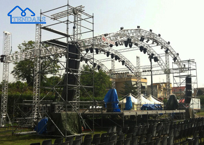 Factory Provide Aluminum Alloy Events Stage Truss Structure Assemble Stage Truss Aluminum Truss
