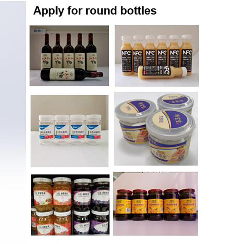 accuracy Automatic Vertical Taper Conical Jars Cups Container Round Bottle Labeling Machine