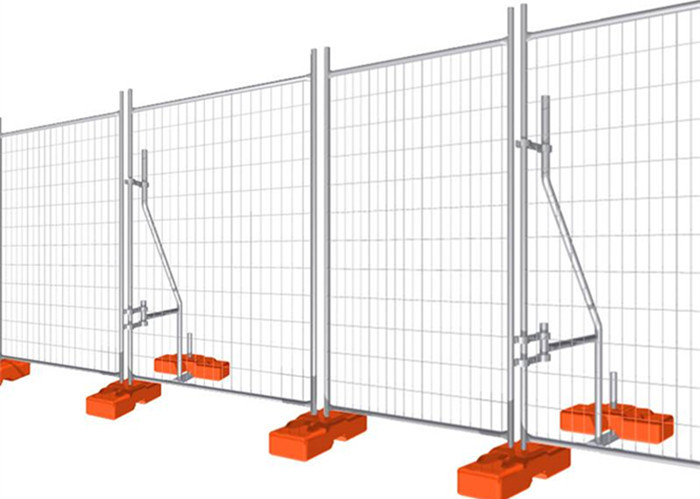 Silver 2100mm Temporary Security Fence 60g/M2 Site Safety Fencing