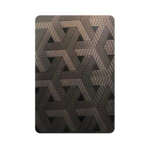 China 4 x 8ft 1.2mm Decorative Stainless Steel Sheet Embossed 8K 304 316 wholesale