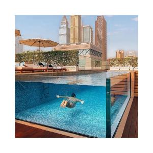 China Villa Pool Plexiglass Wall Panels Sample Small Fiber Glass Swimming Pools wholesale