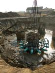 BEIYI BYMK180S Round pile Hydraulic Pile Breaker cutting concrete foundation