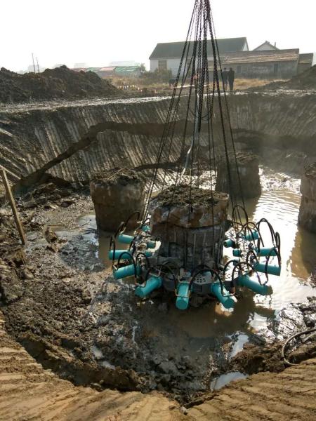 BEIYI BYMK180S Round pile Hydraulic Pile Breaker cutting concrete foundation