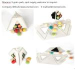 Paper Macaron Packaging Tower Hold 9 Pcs 2 Tiers Macaron Tower