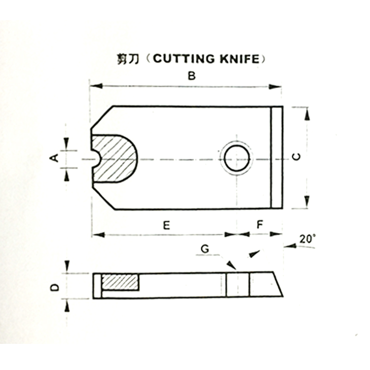 Tungsten Carbide Die Cutting Knife ISO 9001 Approved For Screw Wire Cutter
