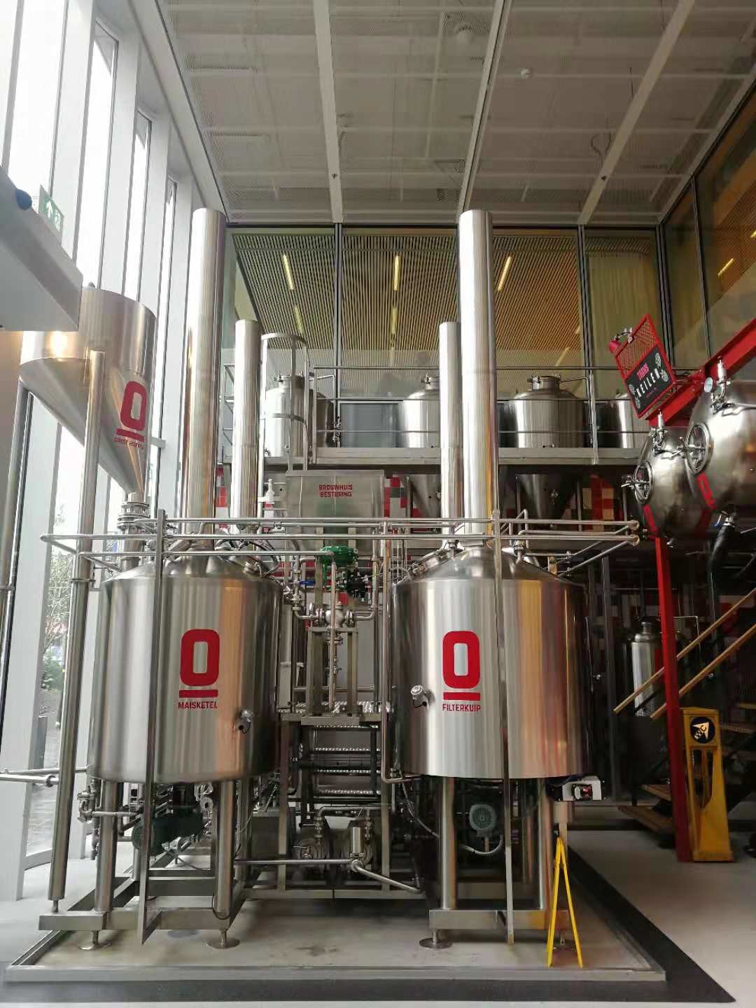 500L Automatic Craft Beer Brewing Equipment Electrical Or Steam Boiler