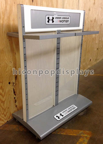 Women Clothing Store Fixtures Freestanding Retail Clothing Display Rack