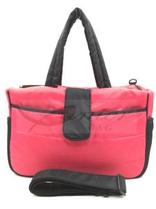 China Pink Mummy Tote Diaper Bags For Traveling / Outdoor Activity 190T Polyester Lining wholesale