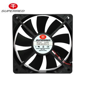 China Plastic PBT 94V0 120x25mm DC12V Server Cooling Fan wholesale