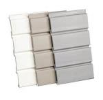 Smooth Storage Mdf Board / Pvc Plastic Slatwall Display Rack