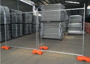China OHSAS Temporary Security Fence 2100mmx2400mm Hot Dipped Galvanized Fencing wholesale
