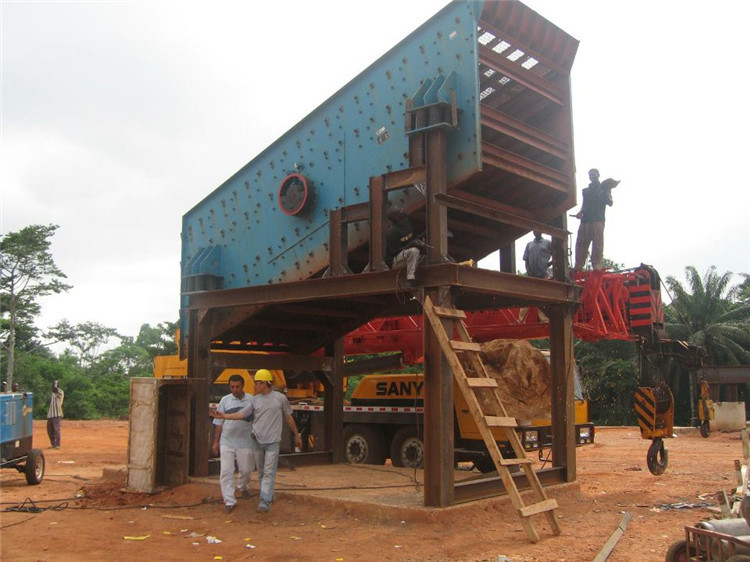 Original Aggregate Circular Vibrating Screen Strong Excitation Force Low Vibration Noise