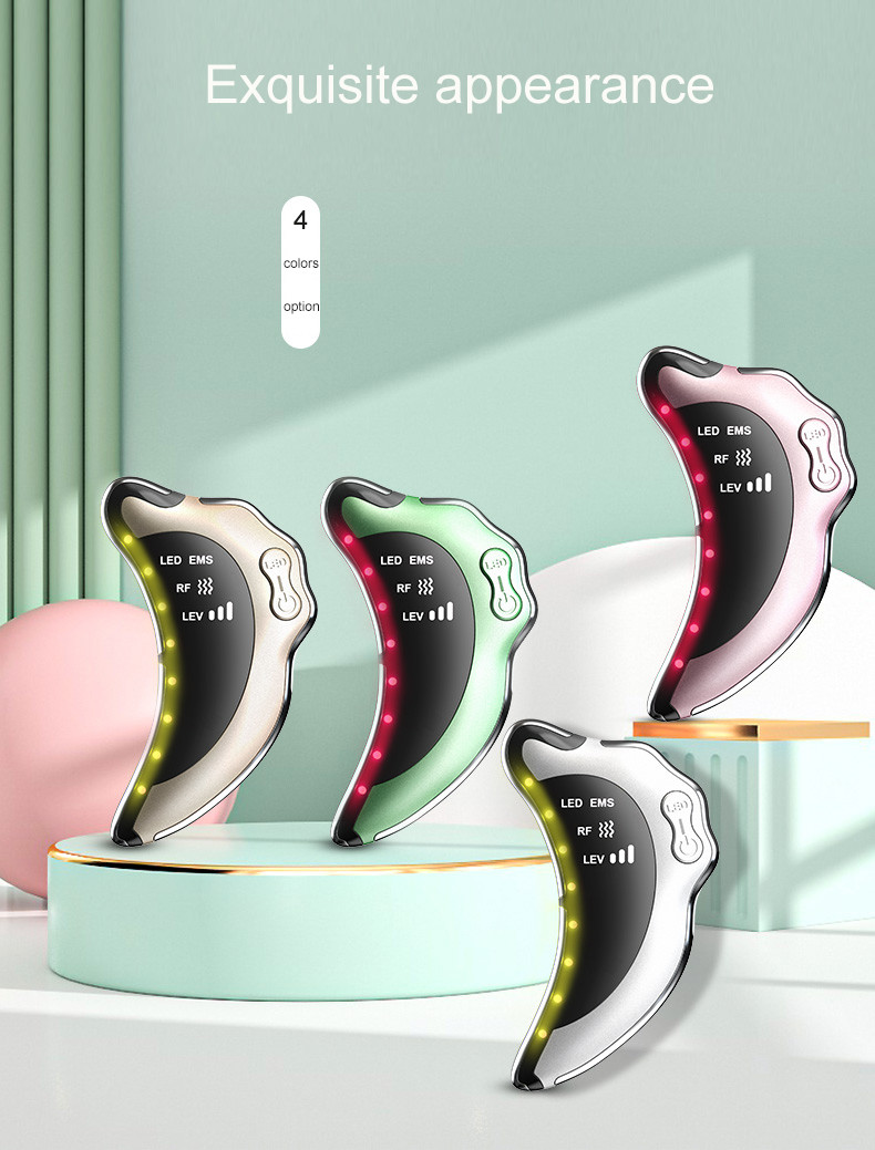 Portable Electric Face Lifting Multi Functional Guasha Scrapping Massage Board For Face