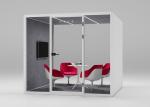 Silent Meeting Room Booth Large Office Privacy Booths Customized For 6 - 8