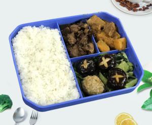 China Children Reusable Plastic Lunch Trays For Social Groups Catering wholesale
