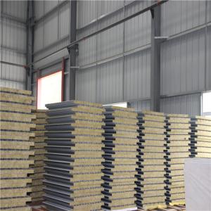 China A grade fire rating ivory white double steel roof sandwich panel for labor camp wholesale