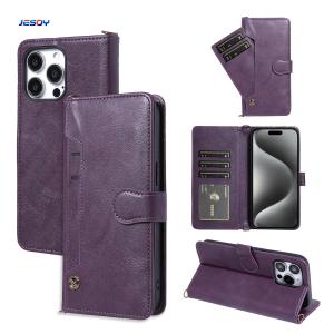 China Business Style Pu Leather Phone Case Flip Cover Wallet Stand For Samsung S25 Ultra wholesale