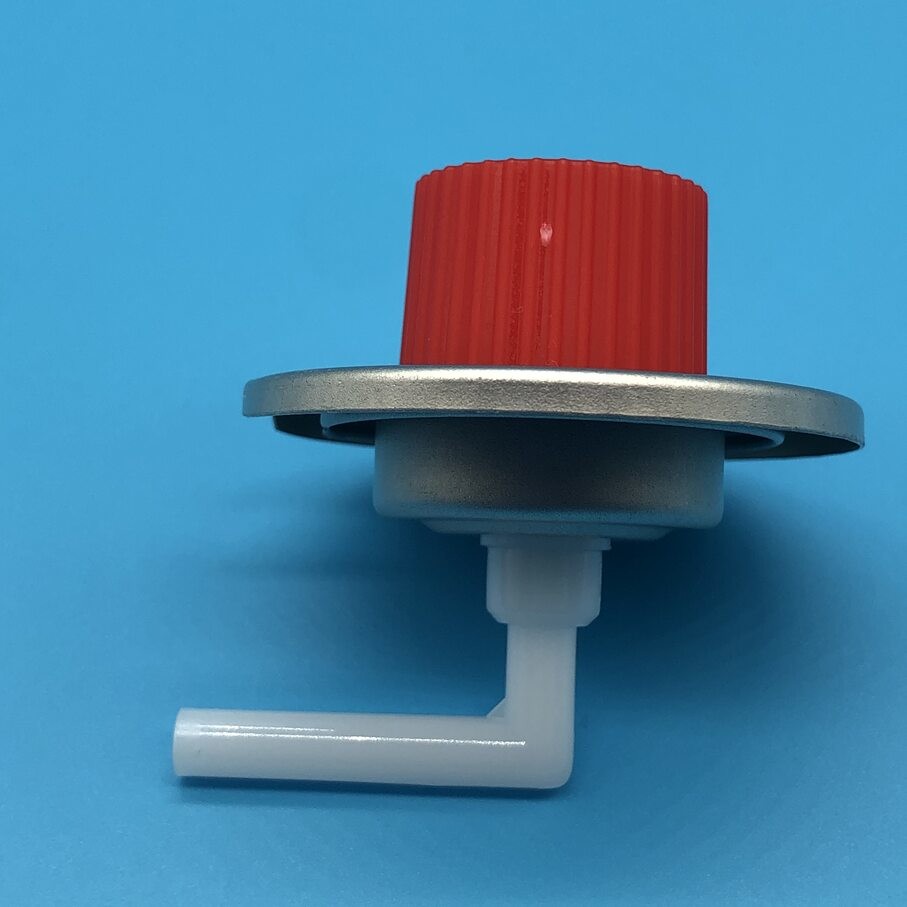 Brass Butane Gas Valve with Black Handle and Stainless Steel Spring for Industrial