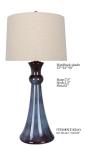 TC Porcelain Simple Modern Table Lamp 14*30.25" Blue White