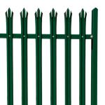 Anti Theft Powder Coated Palisade Fencing , Metal Palisade Security Fencing