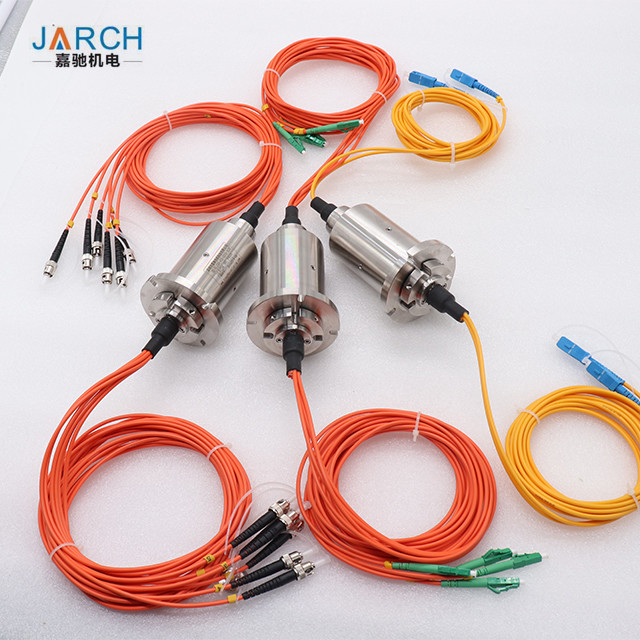 Multi-Channels Fiber Optic Rotary Joint High Speed With S304 Housing IP68 Single channel six channels