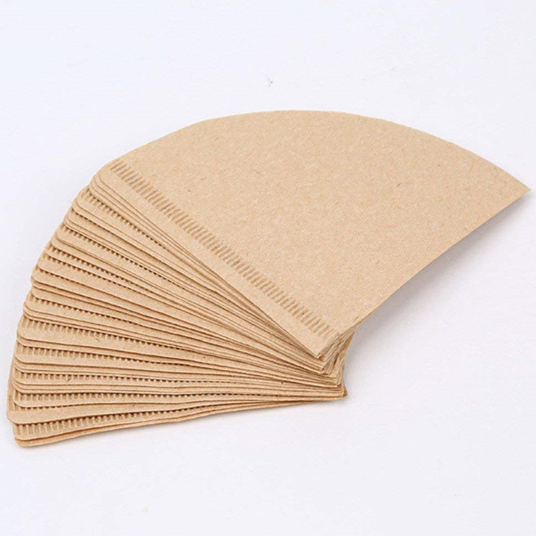 40/100 Count Cone Coffee Filters Gravure Printing Coffee Paper Filter