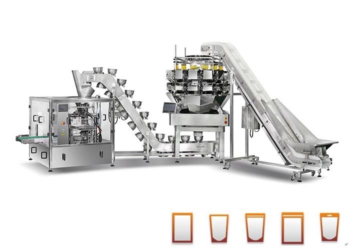 Automatic Rotary Premade Pouch Packing Machine Doypack Standup Bag Packaging