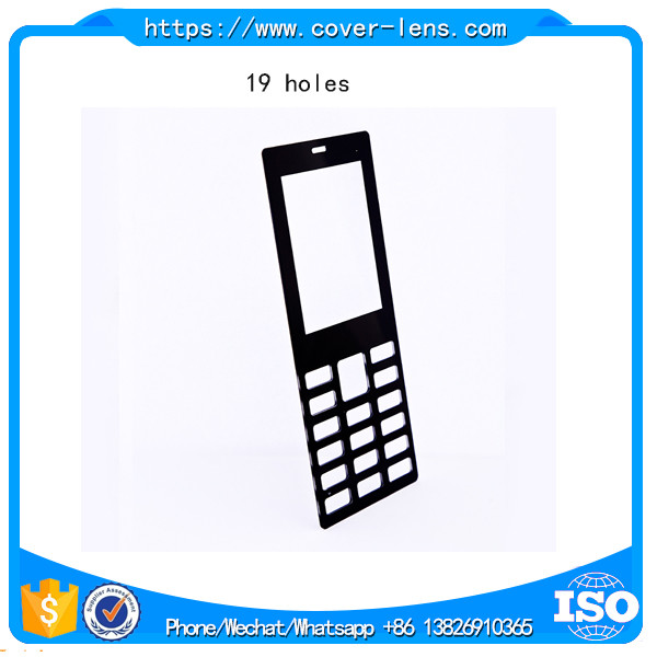 China supplier custom 1mm thickness glass panel with holes cut