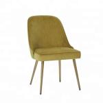 Restaurant Dinning Room Chair Modern Blue Velvet Fabric Dining Chair