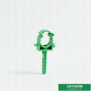 China Green Color PPR Pipe Fittings Clamp Hygienic For Swimming Pool Facilities wholesale