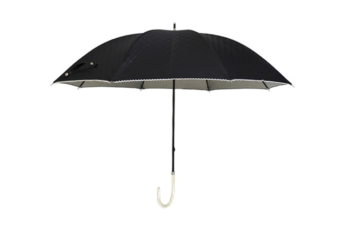 Black Hand Open Kids Compact Umbrella UV Coating Inside 8mm Metal Shaft