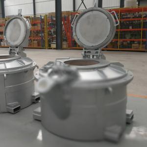 China 500 - 3000kg Molten Aluminum Transfer Ladle For Aluminum Die Casting wholesale