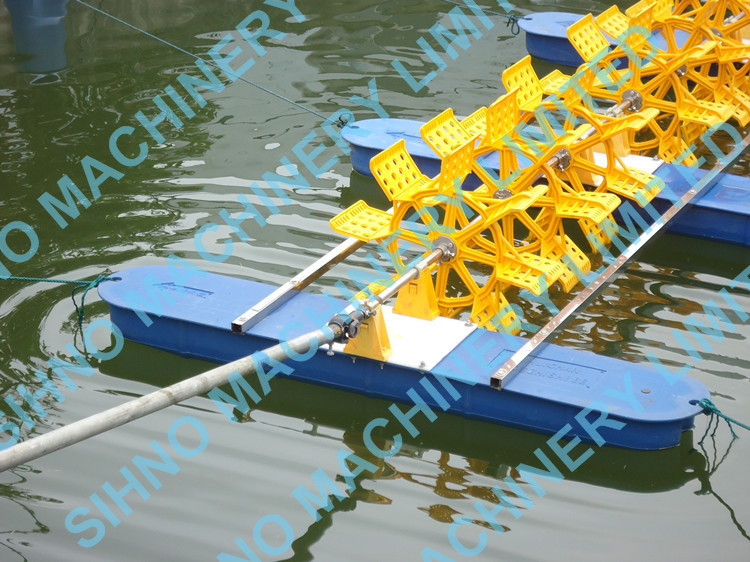 10 Impellers Long Arm Diesel Engine Paddle Wheel Aerator,Multi-impellers aerator