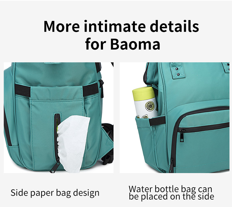 Factory Directory Cheap Mummy Baby Nappy Bag Large Capacity Women Travel Backpack Diaper Bag for Baby