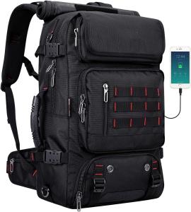 China Black Large Capacity Airline Convertible Nylon Carry on Customizable Duffle Bags for Men wholesale